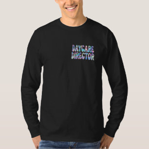 Camiseta Diretor de creche Groovy de volta para a escola En