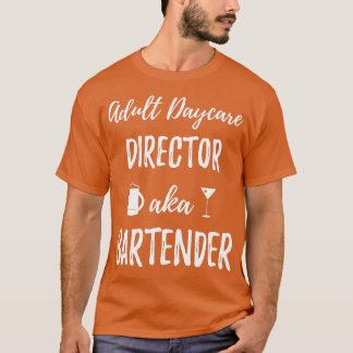 Camiseta Diretor de creche para adultos t.c.p. Mixólogo do 