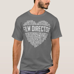 Camiseta Diretor de Filme Orgulhoso Oferta de Coração Câ