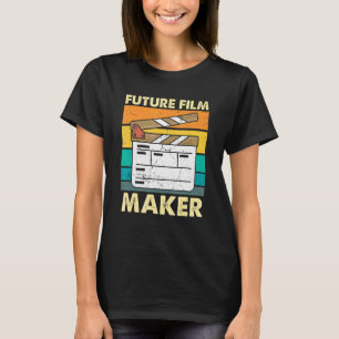 Camiseta Diretor de Filmes Futuro do Clapperboard Film Dire