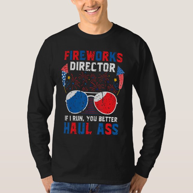 Camiseta Diretor De Fogos De Artifício Em 4 De Julho (Frente)