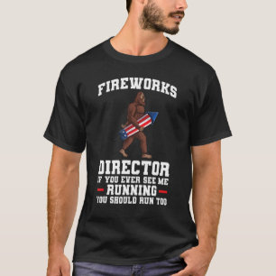 Camiseta diretor de fogos de artifício, se alguma vez me vi