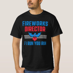 CAMISETA DIRETOR DE FOGOS - SE EU TE DIRIGIR - 4 DE JULHO