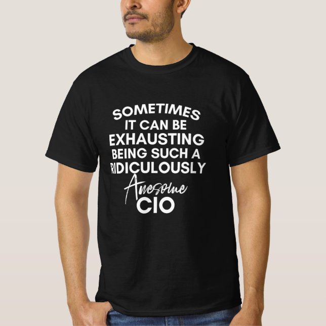 Camiseta Diretor de Informações Engraçado, Diretor de Infor (Frente)