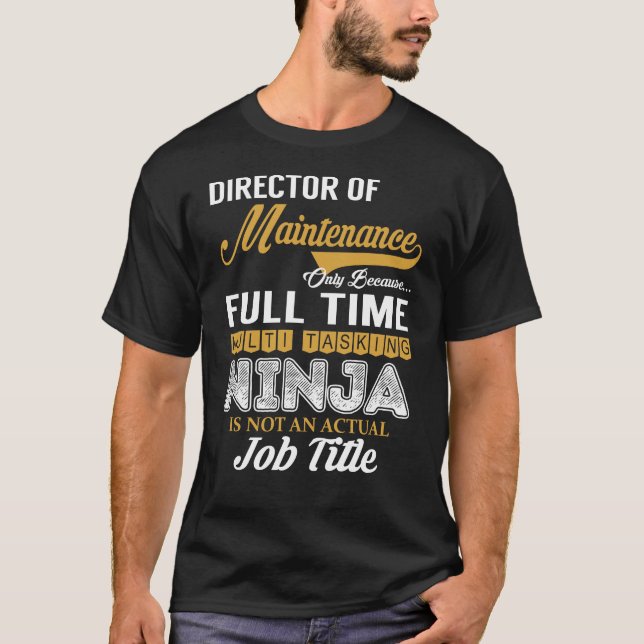 Camiseta Diretor de Multitarefa de Manutenção (Frente)