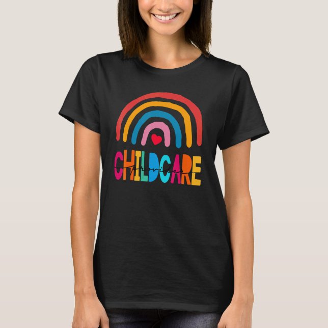 Camiseta Diretor de Provedor de Cuidado Infantil Equipe de  (Frente)
