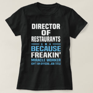 Camiseta Diretor de Restaurantes