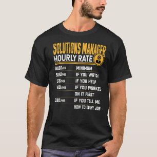 Camiseta Diretor de Soluções de Taxa Horária do Solutions M