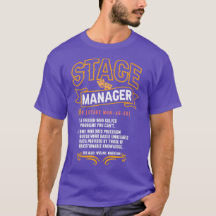 Camiseta Diretor de Teatro de Banda Larga Definição do Gere
