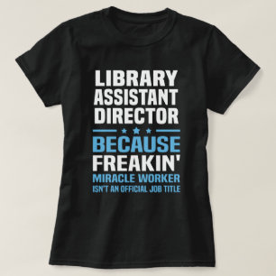 Camiseta Diretor do Assistente de Biblioteca