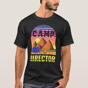 Camiseta Diretor do Campo Sunset Summer Camping Campground