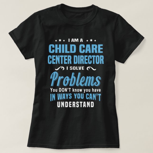 Camiseta Diretor do Centro de Assistência à Criança (Frente do Design)
