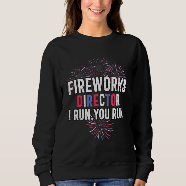 Camiseta Diretor do Fireworks Eu o executo no dia 4 de julh (Frente)