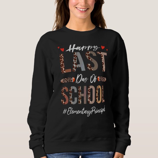 Camiseta Diretor Elementar Feliz Dia Passado da Escola Leo (Frente)