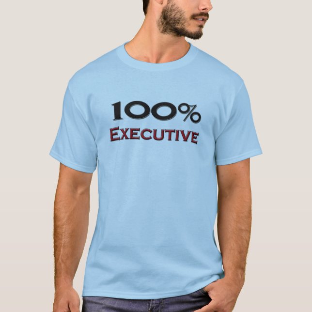 Camiseta Diretor executivo de 100 por cento (Frente)