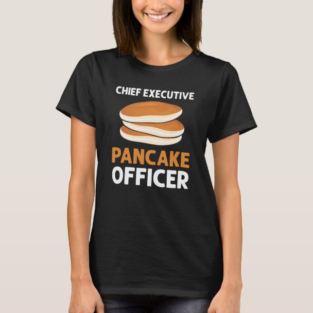 Camiseta Diretor Executivo de Pancake Waffle Pancake Mak (Frente)