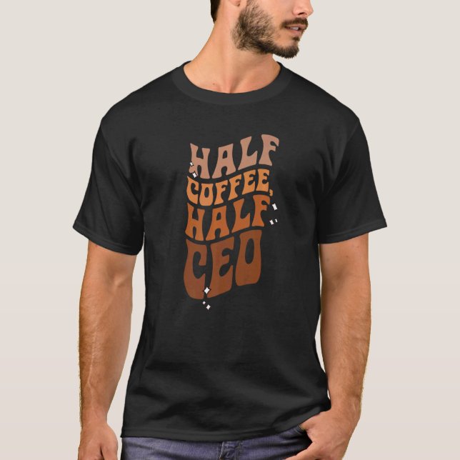Camiseta Diretor Executivo do Café Diretor Executivo Chefe  (Frente)