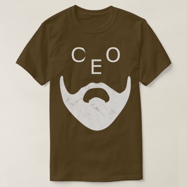 Camiseta Diretor Executivo engraçado com a Beard (Frente do Design)