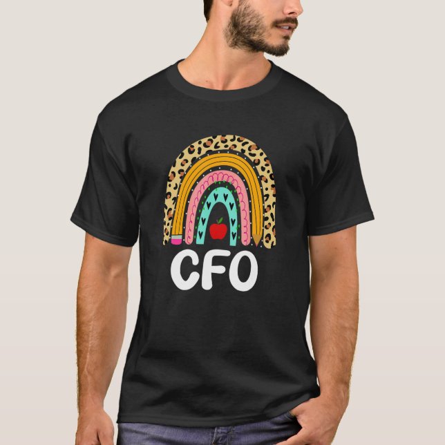 Camiseta Diretor Financeiro Leopard Rainbow Finance Ba (Frente)