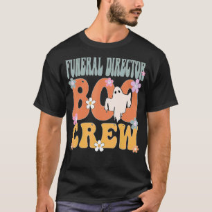 Camiseta Diretor Funcional Boo Crew Ghost Groovy Halloween