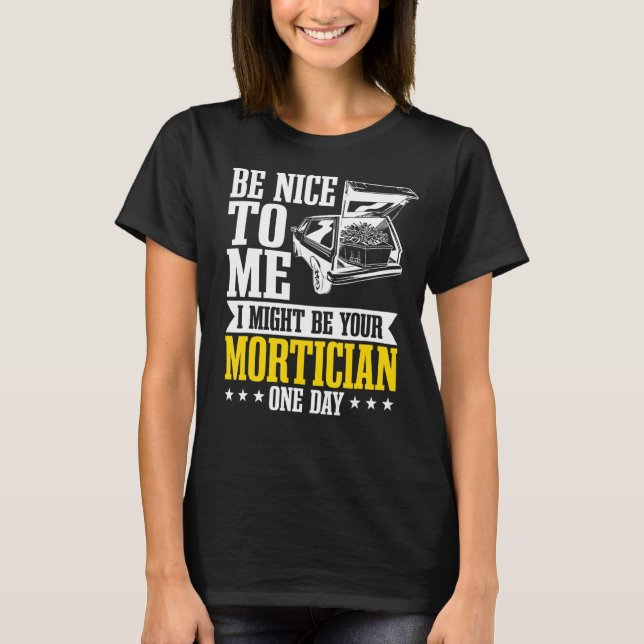 Camiseta Diretor Funeral Mortican Casket Do Undertaker (Frente)
