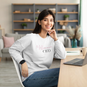 Camiseta Diretor-Geral Milionário Mínimo Moderno   Rosa E