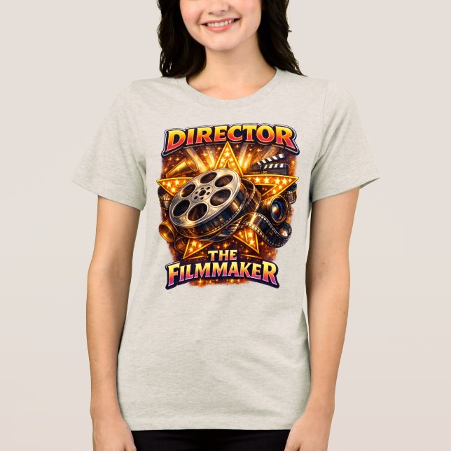 Camiseta Diretor - Mulheres Bella+Canvas (Frente)