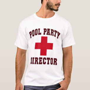 Camiseta Diretor Sarcástico de Festa na Piscina Viagem à Pr
