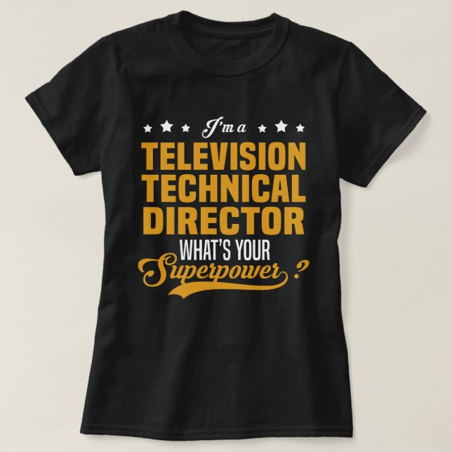 Camiseta Diretor técnico de televisão (Frente do Design)