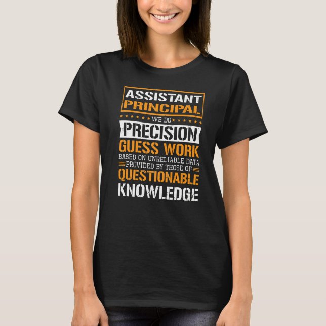 Camiseta Diretora Assistente Fazemos Adivinhação Precision (Frente)