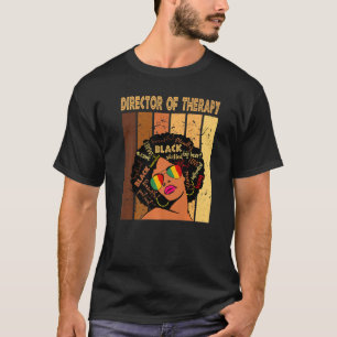 Camiseta Diretora De Terapia Mulheres Afro-Africanas Negras
