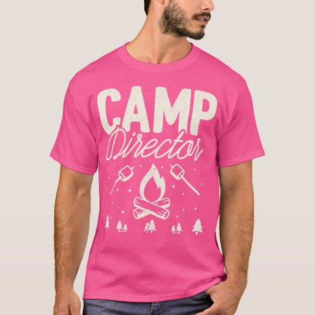 Camiseta Diretora Do Camp Shirt Engraçado Camping Hiking Mo (Frente)