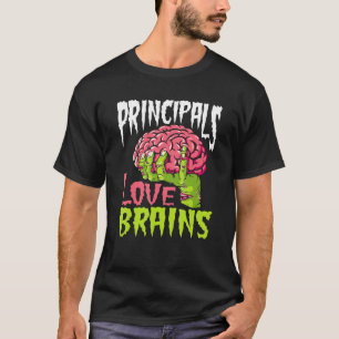 Camiseta Diretores de Escola Adoram Cérebros Zombie Profess
