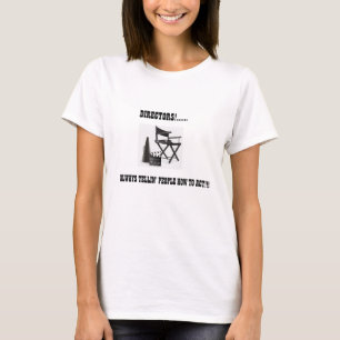 Camiseta Diretores Filme/camisetas engraçadas do palco