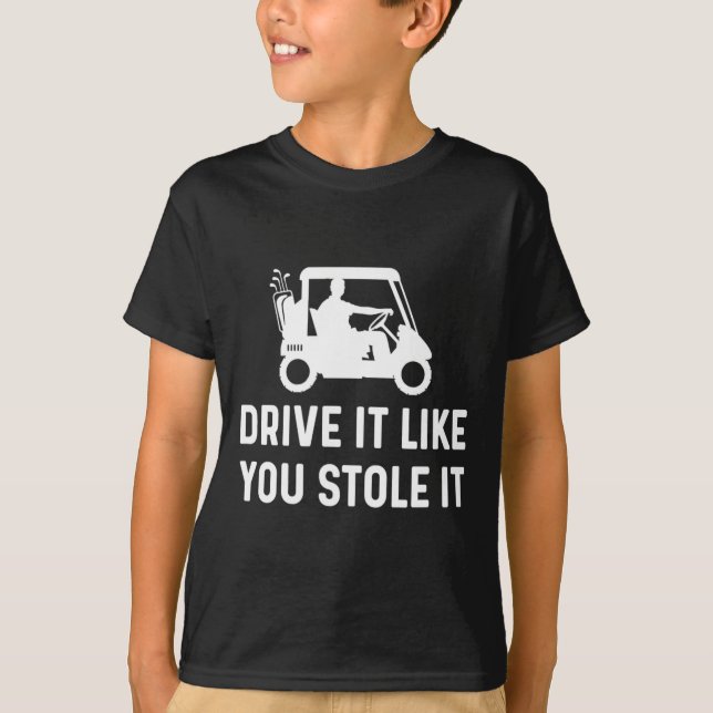 Camiseta Dirige-O Como Se Você O Roubasse - Engraçado Carri (Frente)