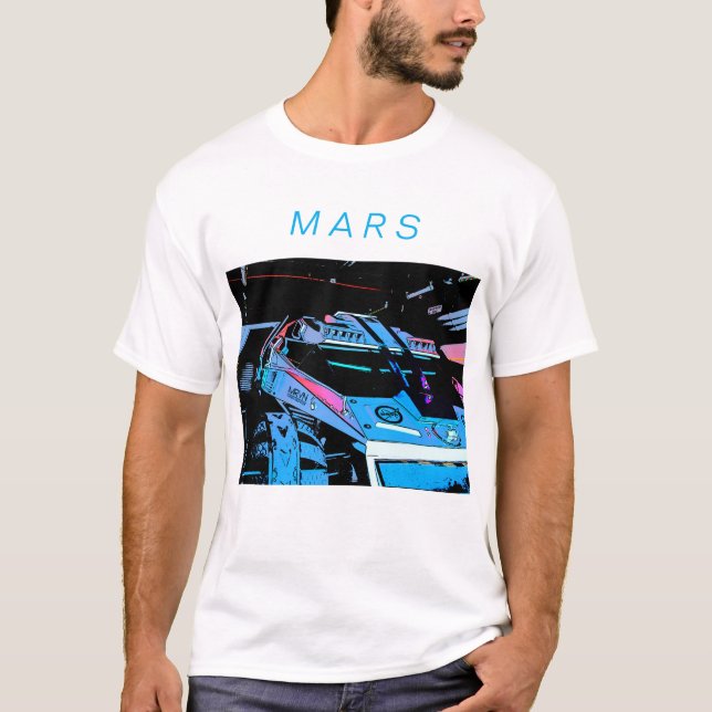 Camiseta Dirigindo em Marte (Frente)