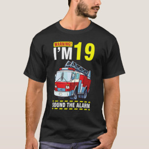 Camiseta Dirigindo o aviso do caminhão de bombeiros Eu tenh