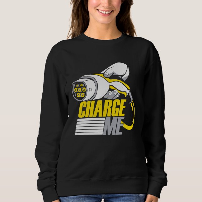 Camiseta Dirija Carros Elétricos EV Veículo Elétrico (Frente)