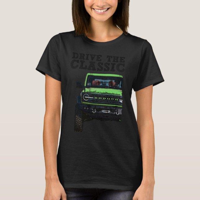 Camiseta dirija o clássico ford bronco (Frente)
