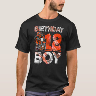Camiseta Dirt Bike 12 Birthday Dirtbike Motorcycle 2022