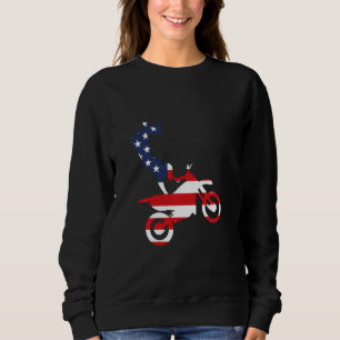 Camiseta Dirt Bike American Flag Motocross Enduro