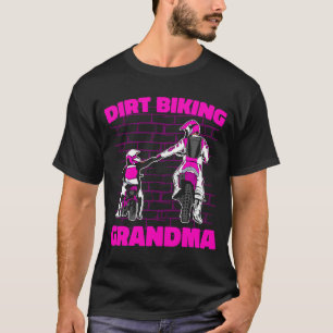 Camiseta Dirt Bike Avó Mx Motocross Dirt Biking Gra