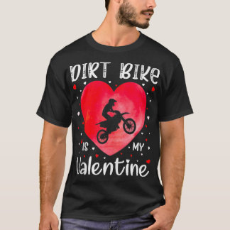 Camiseta Dirt Bike é o meu Namorados, Dirt Bike Heart Valen