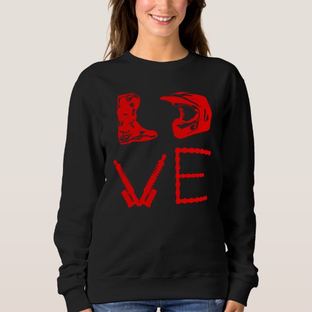Camiseta DIRT BIKE LOVE Motorcycle Motocross Enduro (Frente)