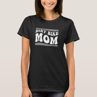 Camiseta Dirt Bike Mamãe Groovy Mãe De Uma Mãe Dirt Biker