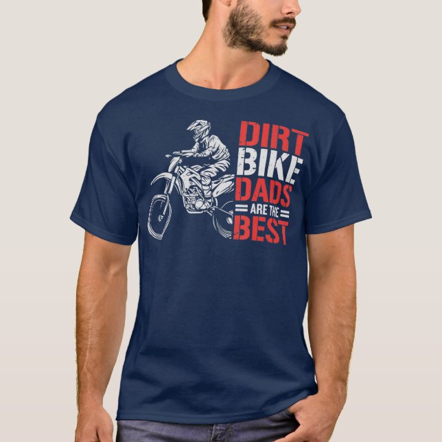Camiseta Dirt Bike Motorcycle Dirtbike Pai Dirtbikes (Frente)