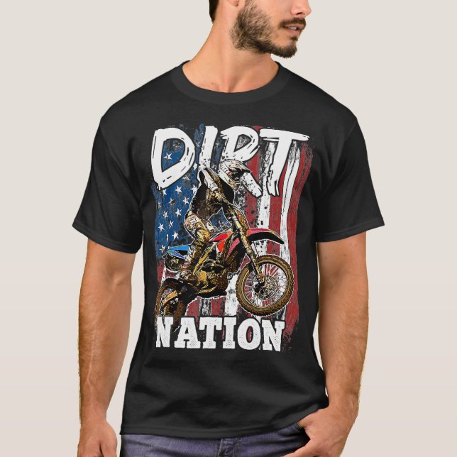 Camiseta Dirt Bike Racing Off-Road Motocross Racing s Gift (Frente)