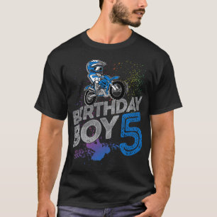 Camiseta Dirt Bike Rider 5 Anos de Idade 5 de Motocross Ani