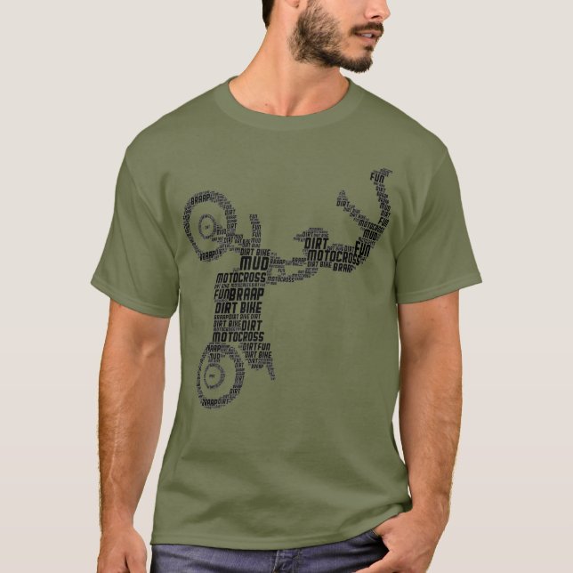 Camiseta Dirt Bike Rider Motocross Enduro Bike (Frente)