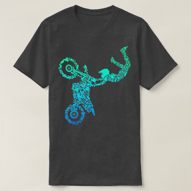 Camiseta Dirt Bike Rider Motocross Enduro Biking Boys (Frente do Design)